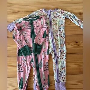 Little Sleepies zip up pajamas
